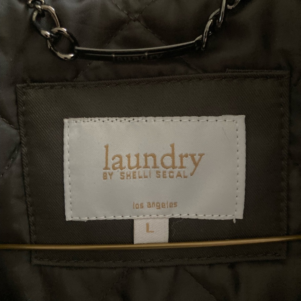Laundry By Shelli Segal Quilted Olive Jacket - Picture 2 of 15